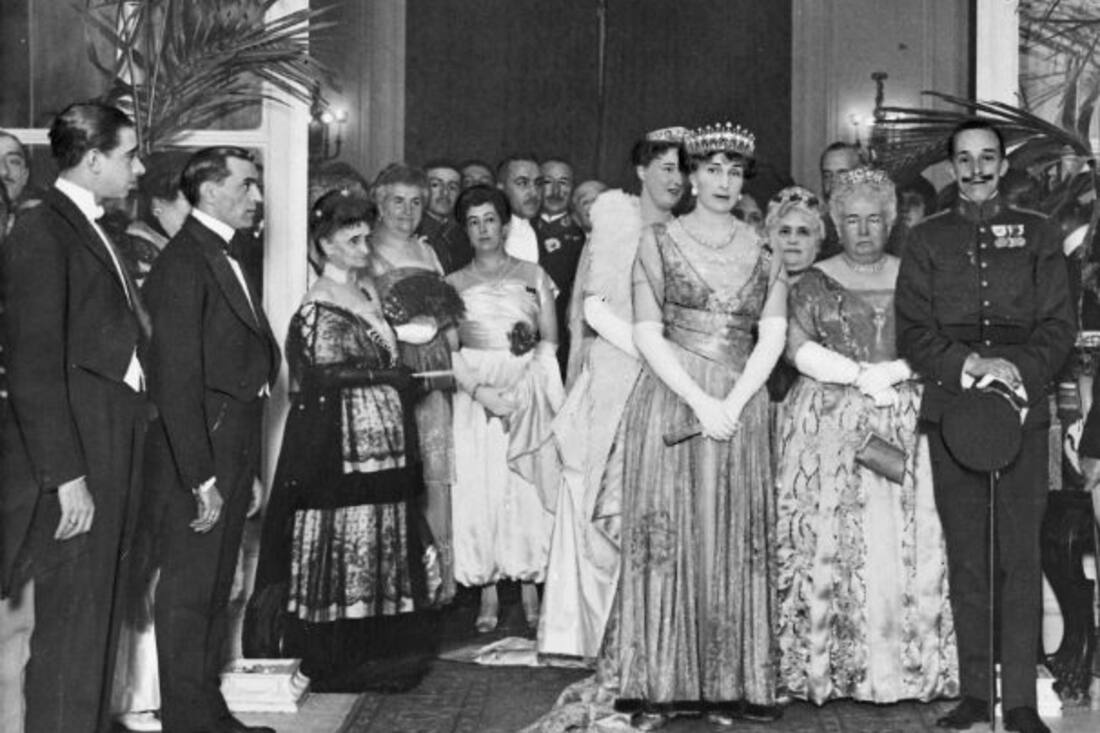 Die Familie von Alfonso XIII im Jahr 1917